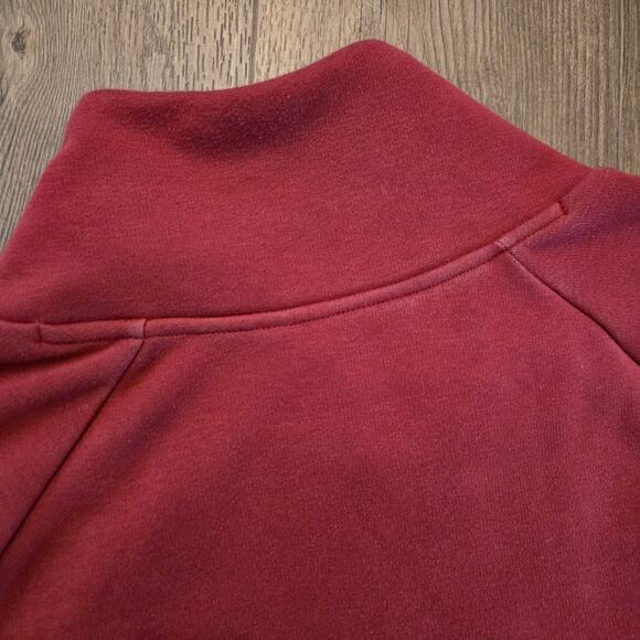 Athleta Women's Cozy Karma Asym Pulllover Decadent Red Size L - Picture 11 of 11